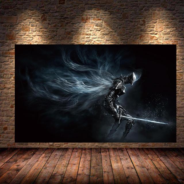 The Dark Souls 3 Spielposter, Ölgemälde, Wandkunst, Leinwandgemälde, Drucke, Schlafzimmer, Wohnzimmer, Zuhause, Schlafzimmer, Bar, Restaurant, Dekoration 70X100cm Unframed
