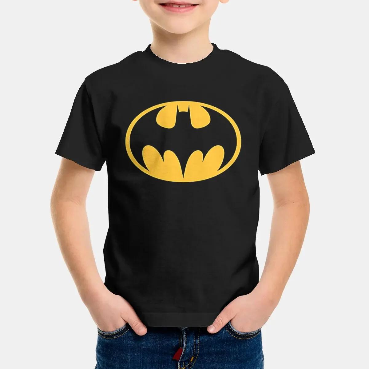 Superheld 3D-Druck Babykleidung 5 bis 14 Jahre Männlich Outdoor-Kleidung für Batman Kinder Junge Mädchen Kind T-Shirt Oberteile Hemden 130
