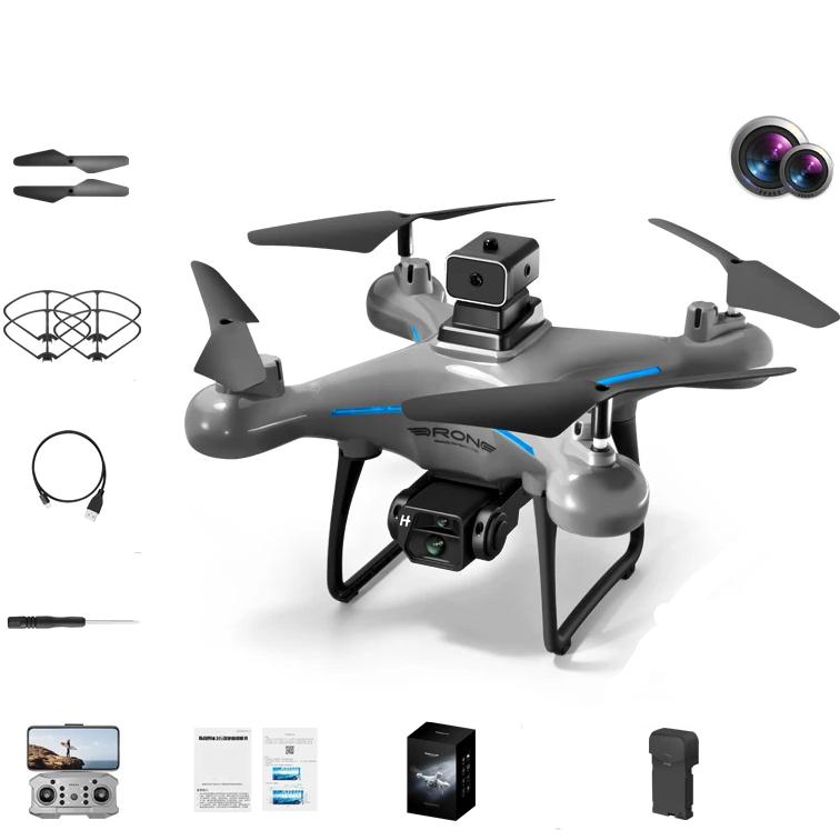 KY102 Drohne HD ESC Luftaufnahmen mit zwei Kameras 360-Grad-Hindernisvermeidung Optischer Fluss Vierachsiges RC-Flugzeug Kinderspielzeug Geschenk 1 battery