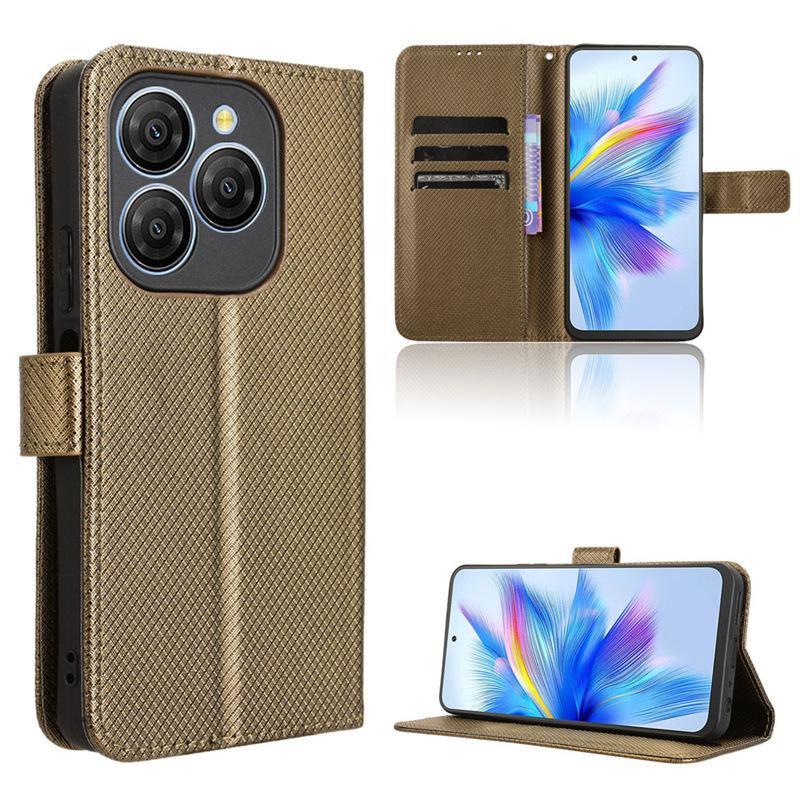 Flip Cover für Blackview Shark 9 Ledertasche [Flip Vintage Leder] Stoßfeste langlebige Retro-Telefontasche for Blackview Shark 9 braun