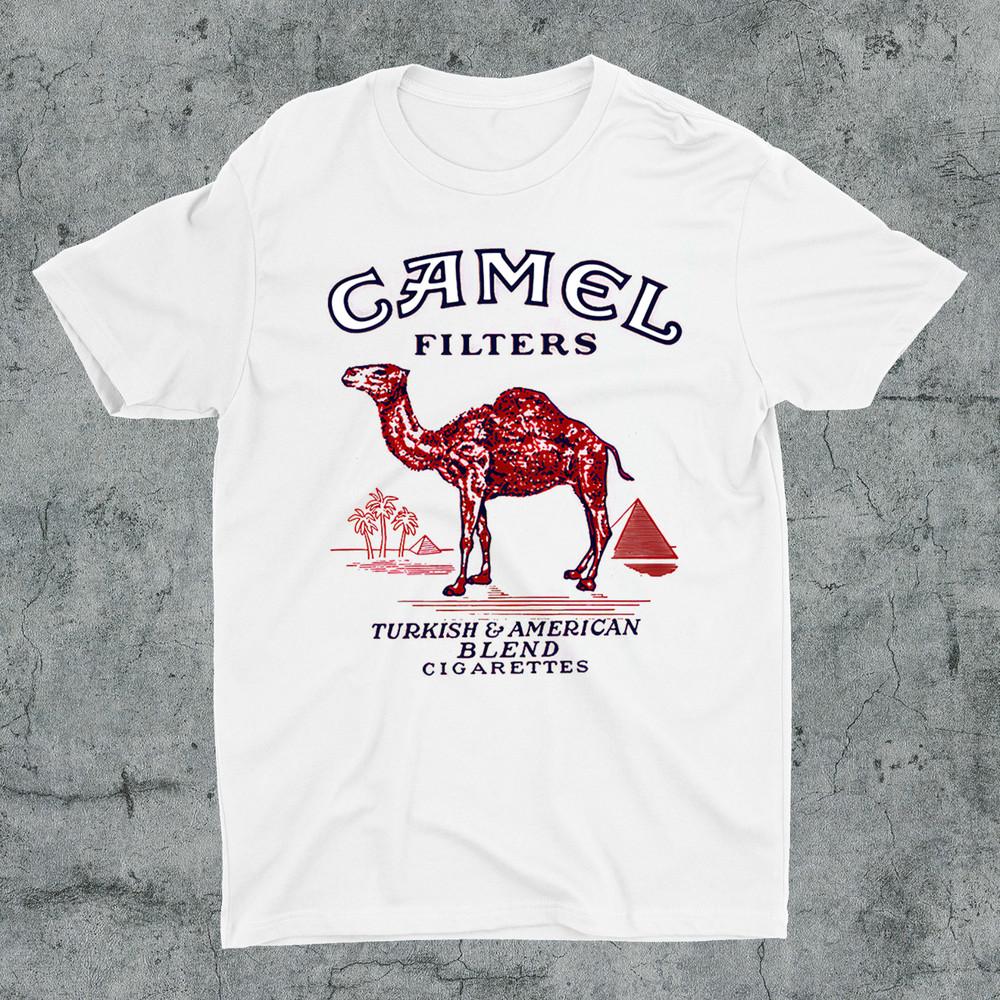 Neues Klassisches Camel Zigaretten Weiß Alle Größen T-Shirt FA490 Unisex T-Shirt - Herren Sommer Baumwolle Grafik T-Shirt 3XL bunt