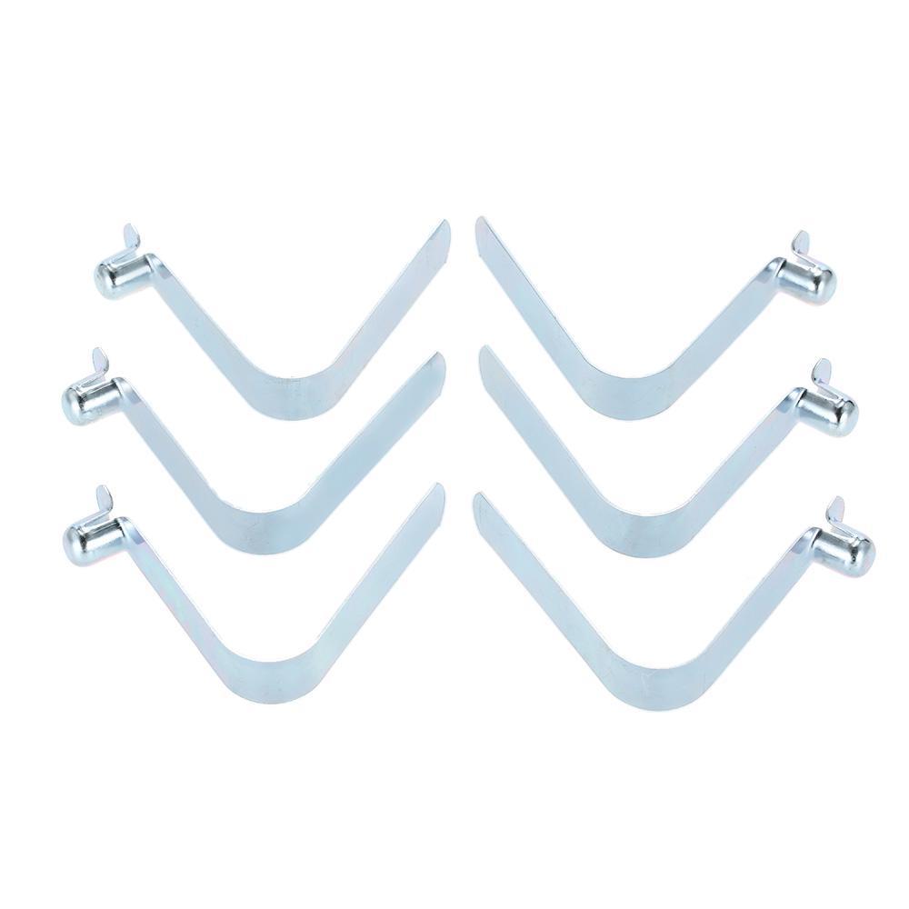 6 Stück Kajak-Paddel-Federklemmen, Zeltstangen-Clips, Druckknopf-Feder-Schnappclip, Verriegelungsrohrstift 9mm single pin