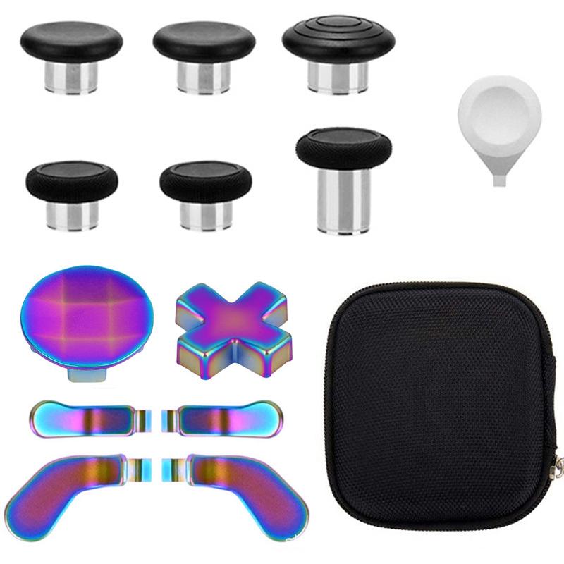 Für Xbox One Elite Series 2 Controller Zubehörset Metall D-Pad Trigger Paddles Reparatursatz Gamepad Daumenstick Griffe