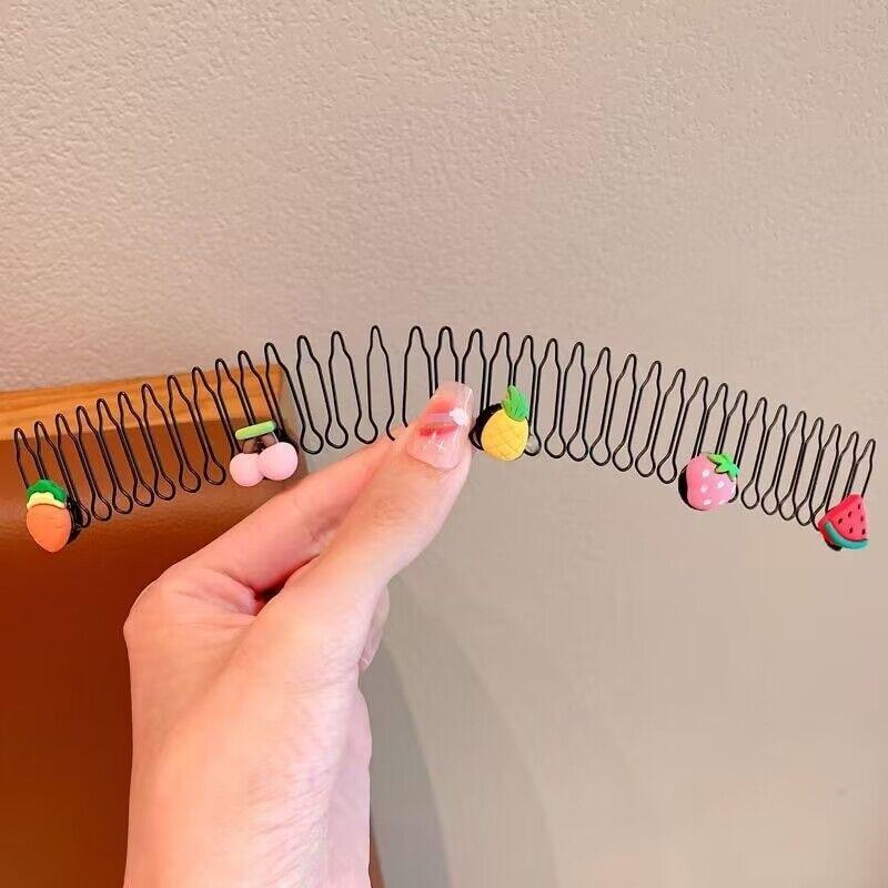 Neue Mode Cartoon Haar Kamm Clip Vintage Loverly Elastische Haar Bands Stirnbänder Kopfbedeckungen Für Kinder Kid Haar Zubehör Geschenke