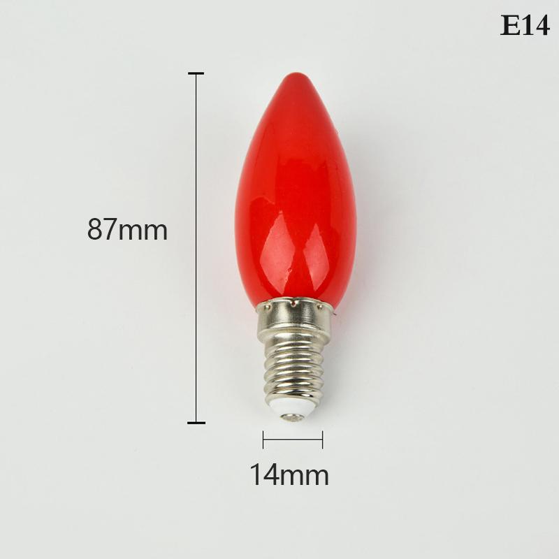 1Pc Led Altar Birne E12/E14 Rote Kerze Buddha Lampe Tempel Dekorative Lampe E14