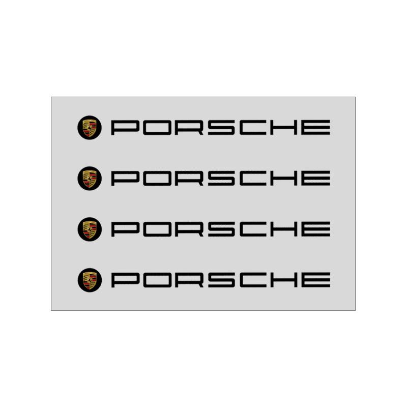 4 Stück Auto Türgriff Aufkleber Reifen Rückspiegel Aufkleber Auto Styling Für Porsche 911 918 928 944 968 Boxster Cayenne Macan Panamera schwarz