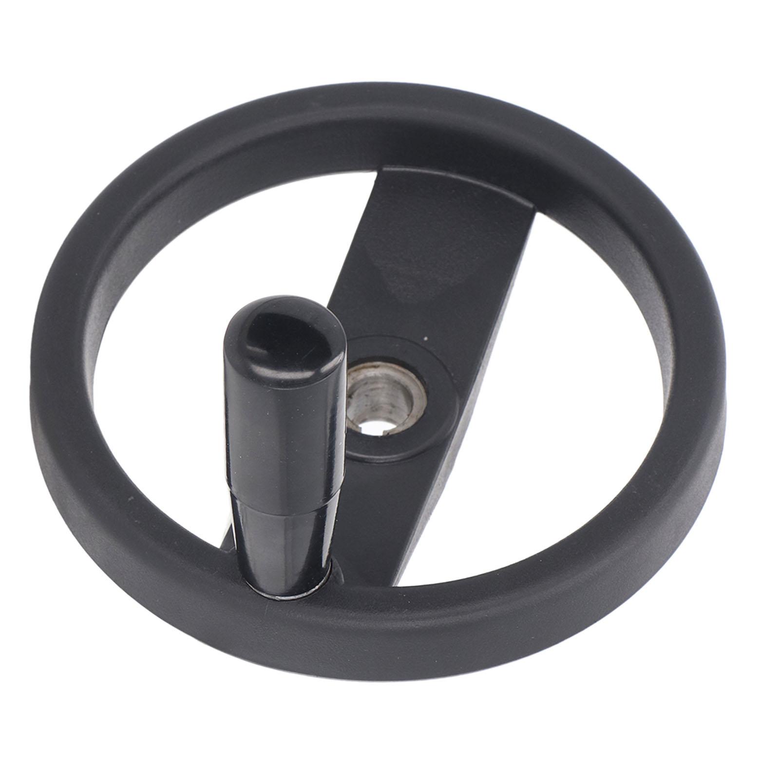 Handrad 16mm Mittelloch 160mm Außendurchmesser mit drehbarem Griff 2 Speichen Drehbank Fräsen