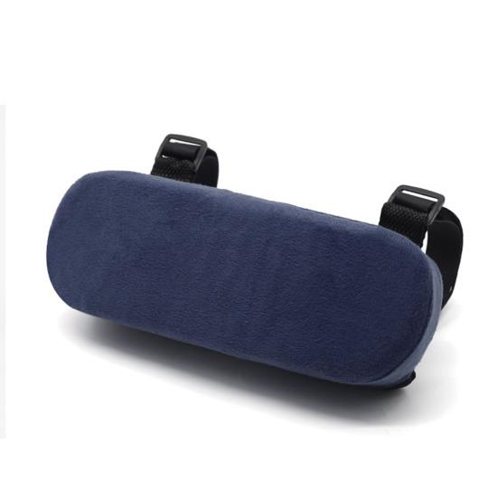 Armlehnenpolster für Bürostuhl, Memory-Schaum, PP-Baumwollfüllung, Armlehnenpolster, weich, für Bürostuhl, bequemes Ellenbogenkissen navy blau