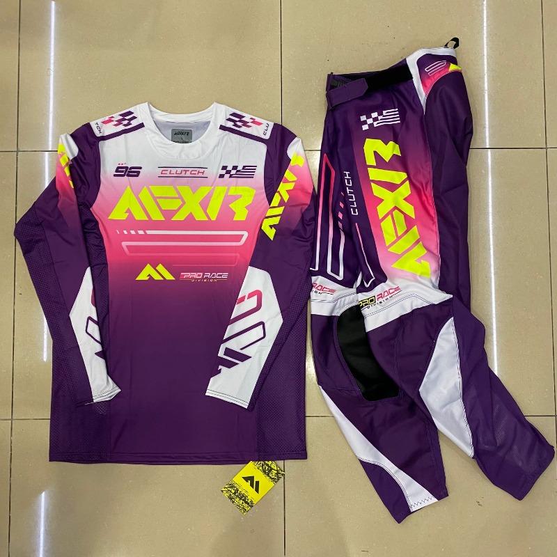 Motorrad Bekleidungsset Off Road MX Trikot Hose Set Dirt Bike Kombi Ausrüstungsset Racing Motocross Set L
