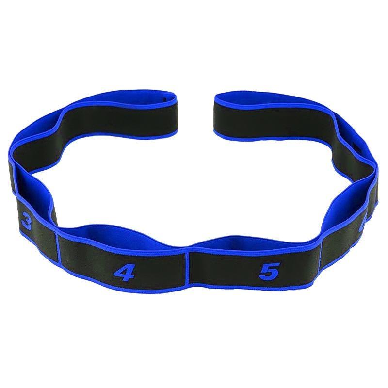 Yoga Pull Strap Gürtel Polyester Latex Elastische Latin Dance Stretching Band Schleife Yoga Pilates GYM Fitness Übung Widerstand Bands blau