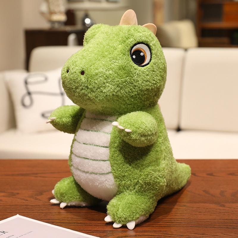 25/35/45cm Niedliche Grüne Dinosaurier Plüschtier Weiches Stofftier Puppe Beruhigende Begleitung Für Schlafzimmer Weihnachtsgeschenke 25cm