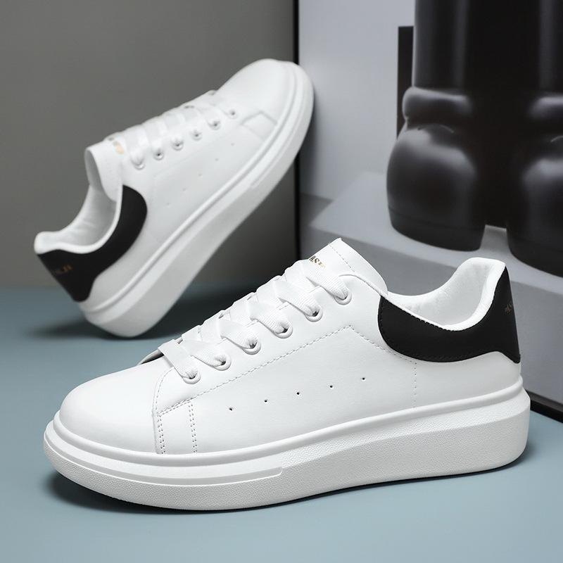 Sommer Herrenschuhe neue atmungsaktive kleine weiße Schuhe Herren koreanische Version vielseitige Plateau Sportschuhe lässige Board Schuhe trendige Schuhe 42
