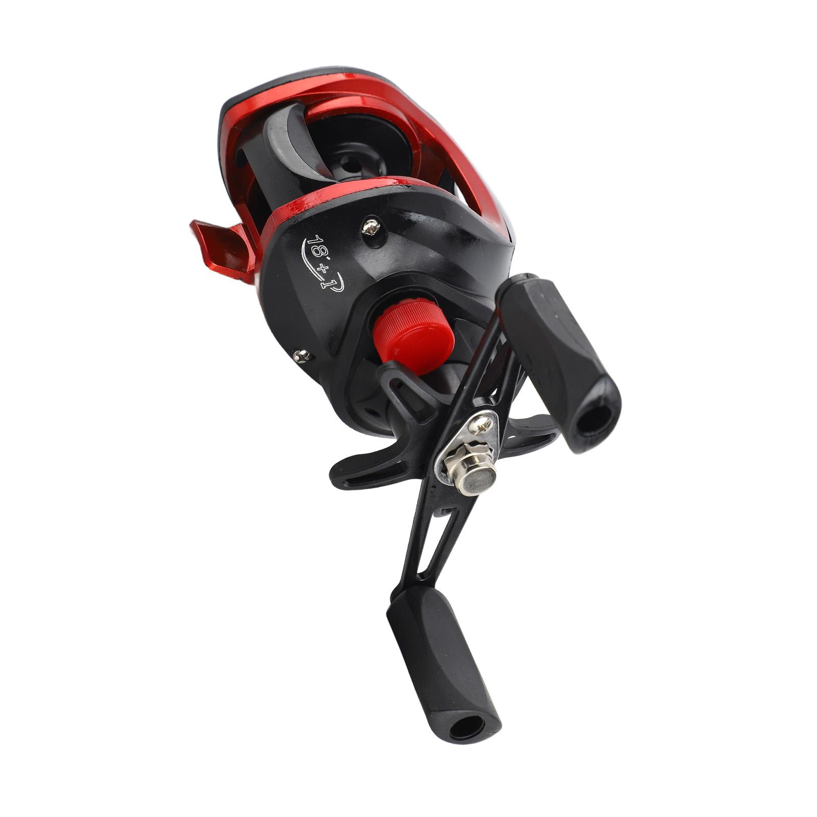 Baitcastingrolle, Metall, Weitwurf, leistungsstarke, leichte und glatte Baitcaster-Angelrolle für Salzwasser