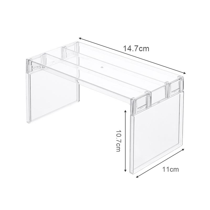 Kühlschrank-Lagerregal, Kühlschrank-Trennregal, PS, multifunktional, transparent, Desktop-Kühlschrank-Organizer, spart Platz