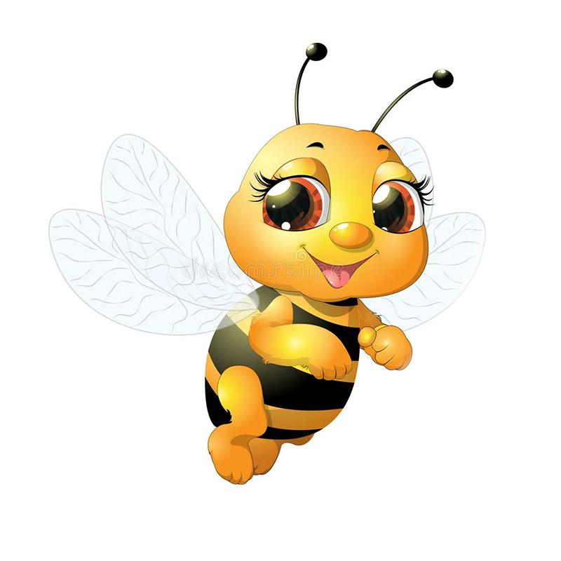 T316# Niedlicher Biene-Aufkleber auf dem Auto, Vinyl-Aufkleber, wasserfest, Dekoration, Autoaufkleber T316A-Height 15cm