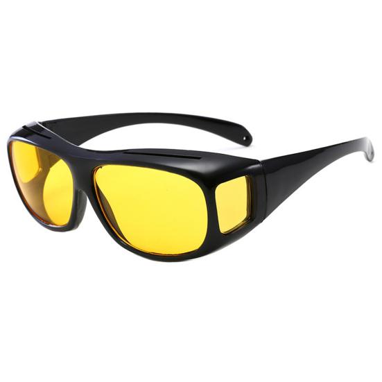 Männer Infrarot-durchdringende Brille Hoher Schutz Winddichte, sonnenbeständige Fahrrad-Sonnenbrille Nachtsicht-Fahrsicherheits-Sonnenbrille Brillen gelb