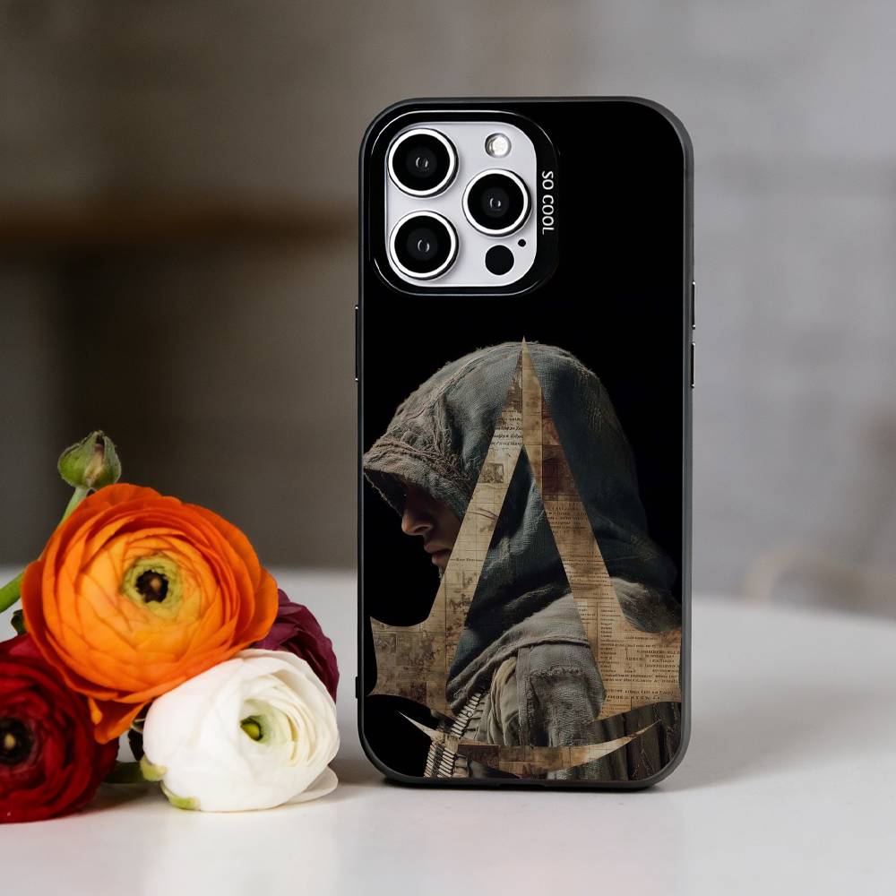Assassins Creed Handyhülle Für iPhone 17,16,15,14,13,12,11 Plus,Pro Max,XS,Bunte Silberne Handyhülle Funda Cover iPhone16