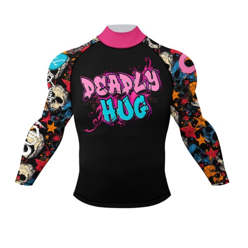 Neue Produkte Großhandel Anpassbare BJJ Flexible Rashguard MMA Kampfbekleidung mit Sonnenschutz für Jungen Großhandel Rash Guard M