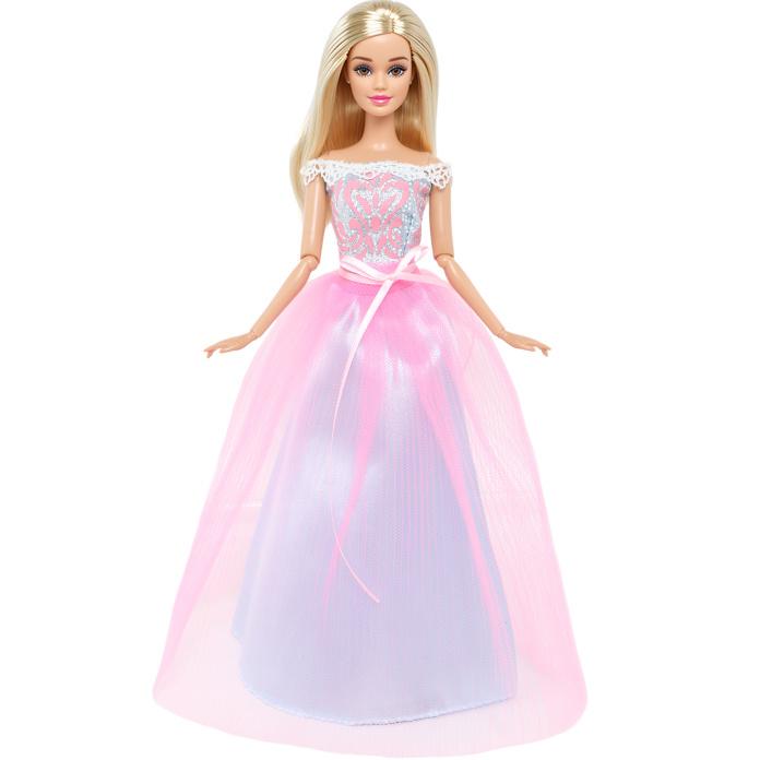 Bunte Ballkleider, Partykleider für Barbie-Puppen-Kleidung, Hochzeits-Braut-Outfits(KEINE PUPPEN) rosa/violett