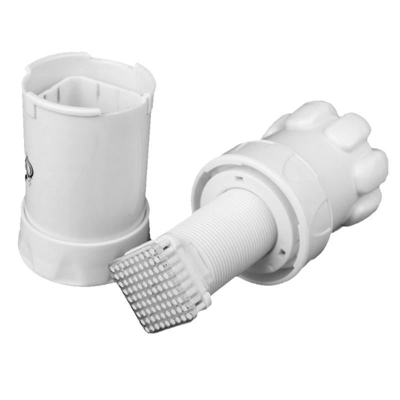 Multifunktionaler Garlic Master Knoblauch-Ingwer-Schneider, Bonbonfarben, Kunststoff-Schleifwerkzeug, Küche, Ingwer-Reibe, Grinder, Drop Shipping weiß