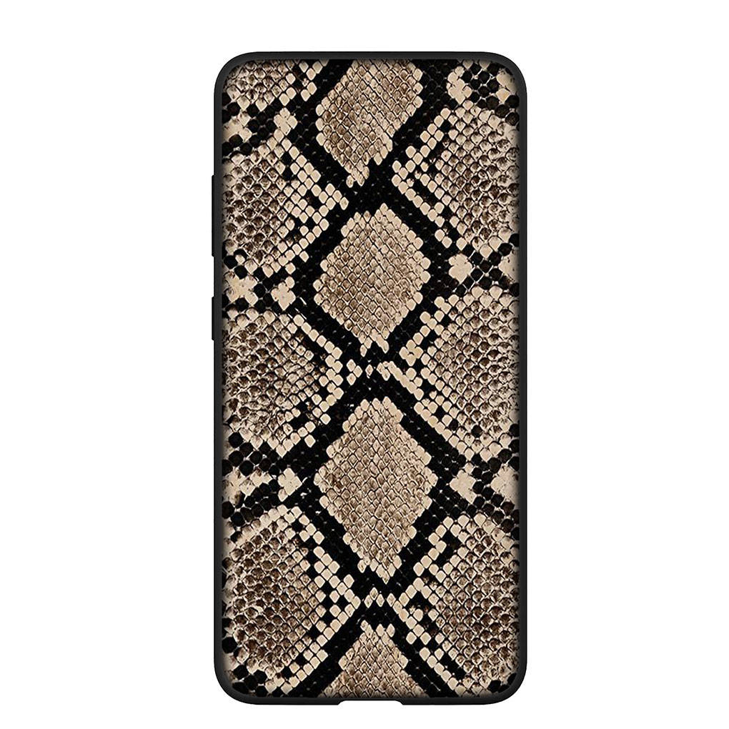 für iPhone 16 15 Xiaomi Redmi Note 13 12 11 Pro Max X 9 14 Plus XR Samsung Galaxy A15 S24 S23 13C Huawei OPPO Cover Kuhdruck Leopard Schlange Handyhülle for Redmi Note 10 4G rehbraun