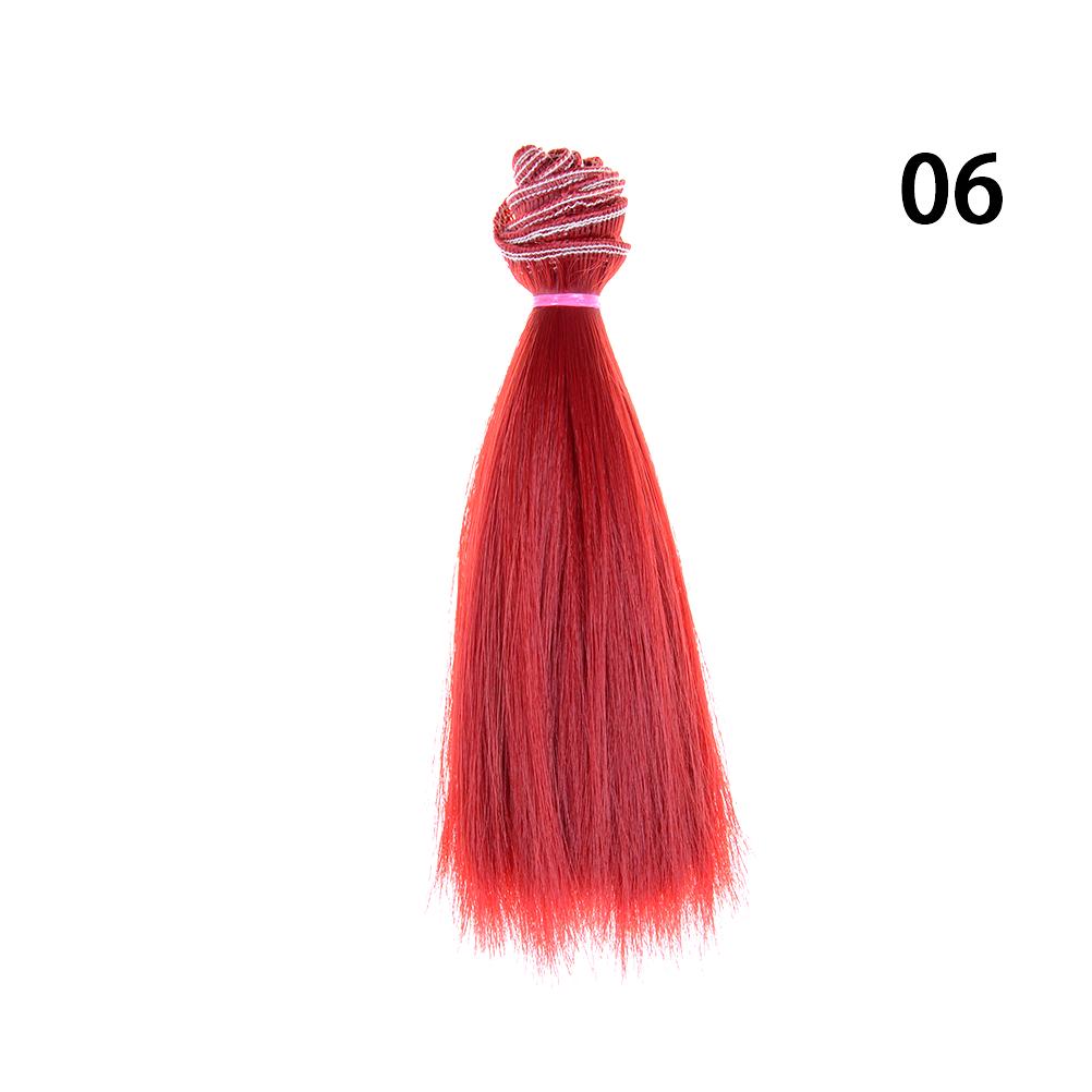 1 Stück 15 cm Länge natürliche Farbe dick 1/3/1/4 1/6 Bjd Perücken Puppenhaar NO 6