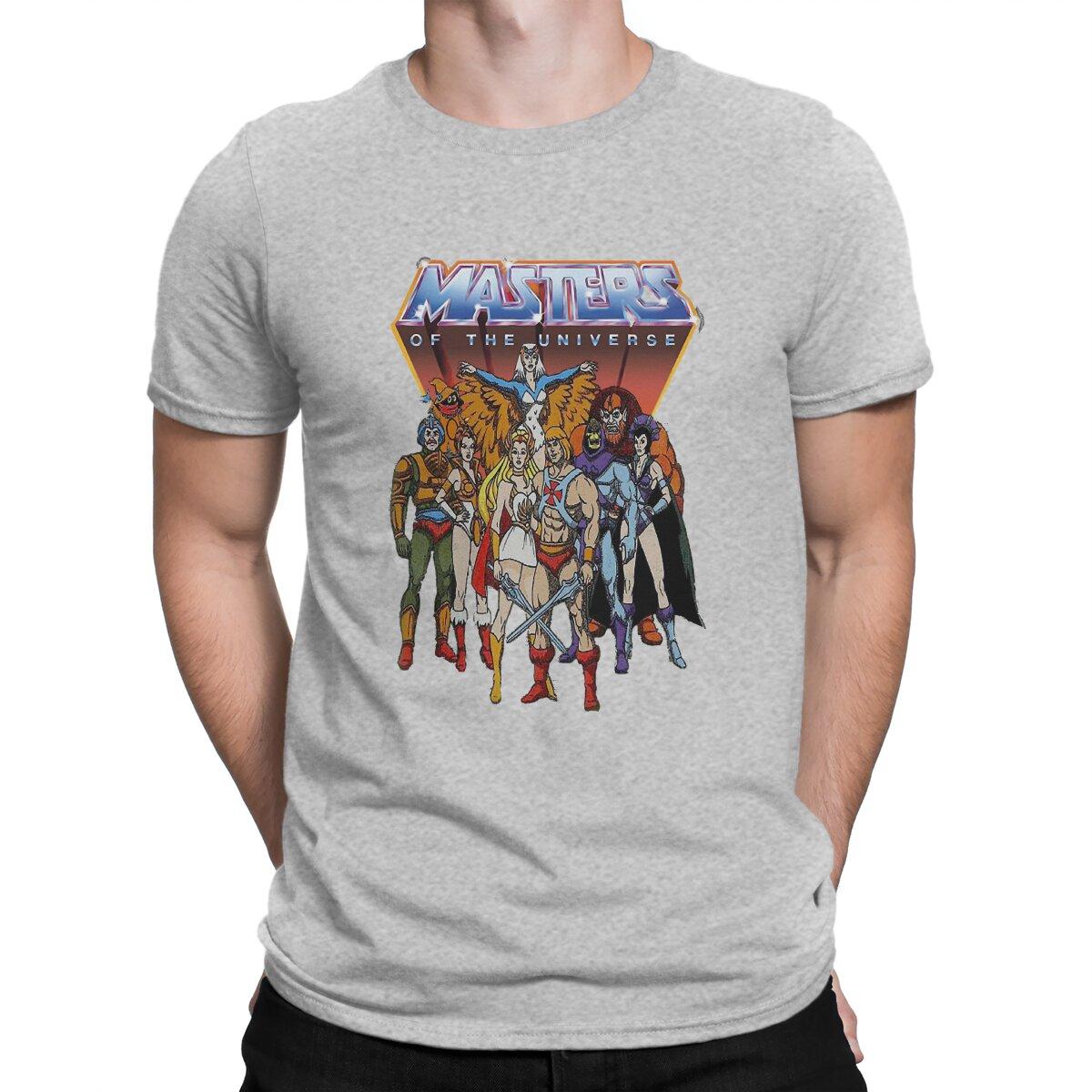 He-Man Special T-Shirt Masters Of The Universe Freizeit T-Shirt Neuestes T-Shirt für Männer Frauen XXXXXL graue