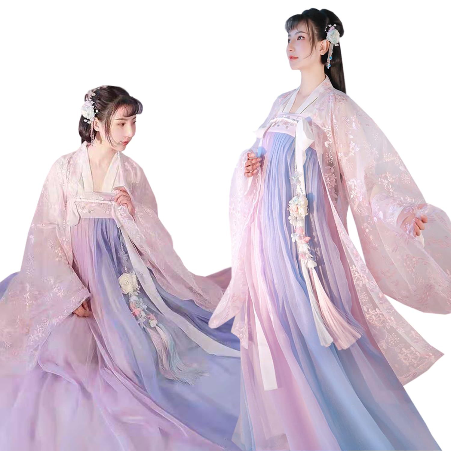 Fee Chinesische klassische Schönheit Foto Hof alt Cosplay Bühne weit Maxi Party Schule elegant [Giyomi] Hanfu, Kleidung, Kleidung, Kleidung, Shooting, Stil, rosa