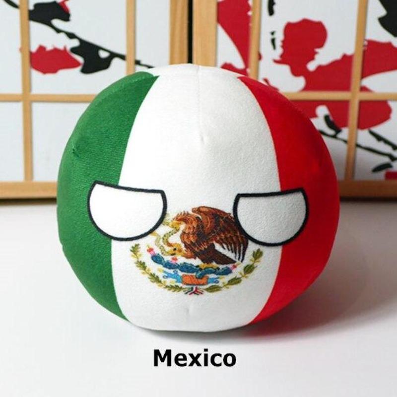 20cm Polandball Plüsch Puppe Land Ball Anime Kurze Gefüllte Plüsch Puppe Spielzeug Mexico