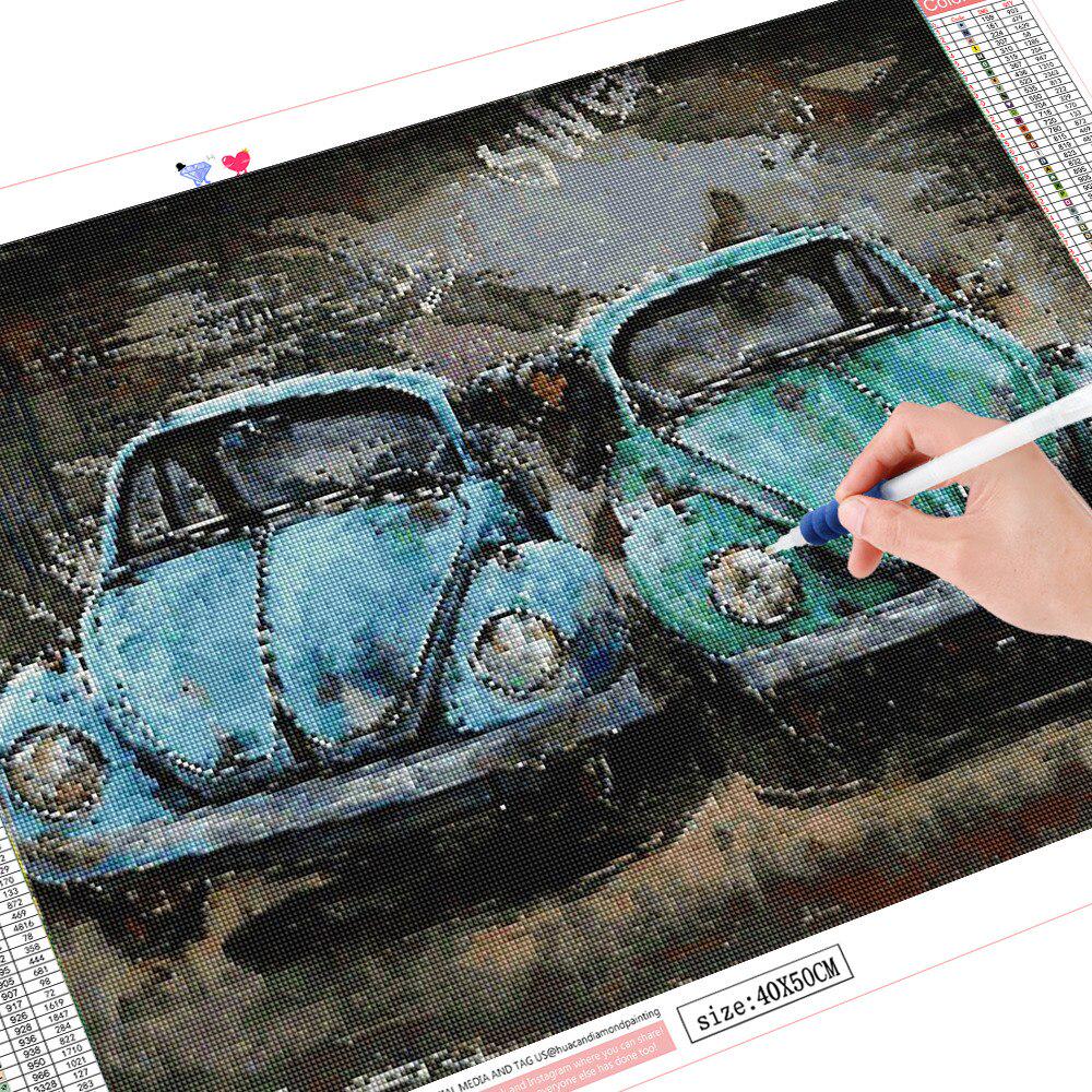 Volle Runde Diamant Mosaik Auto Diamant Malerei Landschaft Bild Strass Diamant Stickerei 20X30