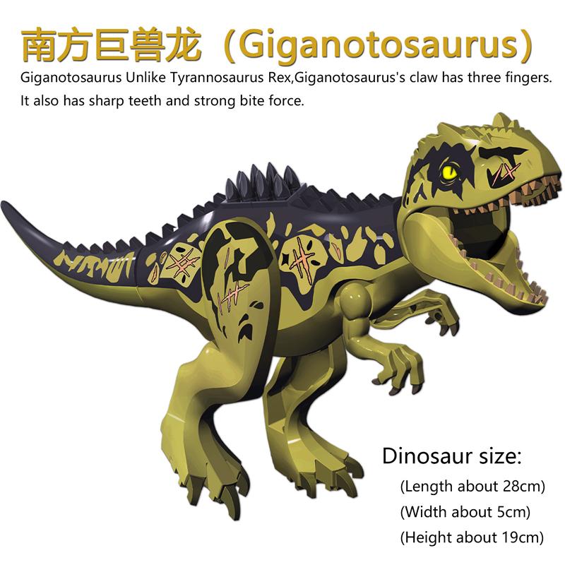 Große Dinosaurier Bausteine Giganotosaurus Weißer Windgott Pterosaurier Therizinosaurus DIY Bausteine Spielzeug Für Kinder Weihnachtsgeschenke black