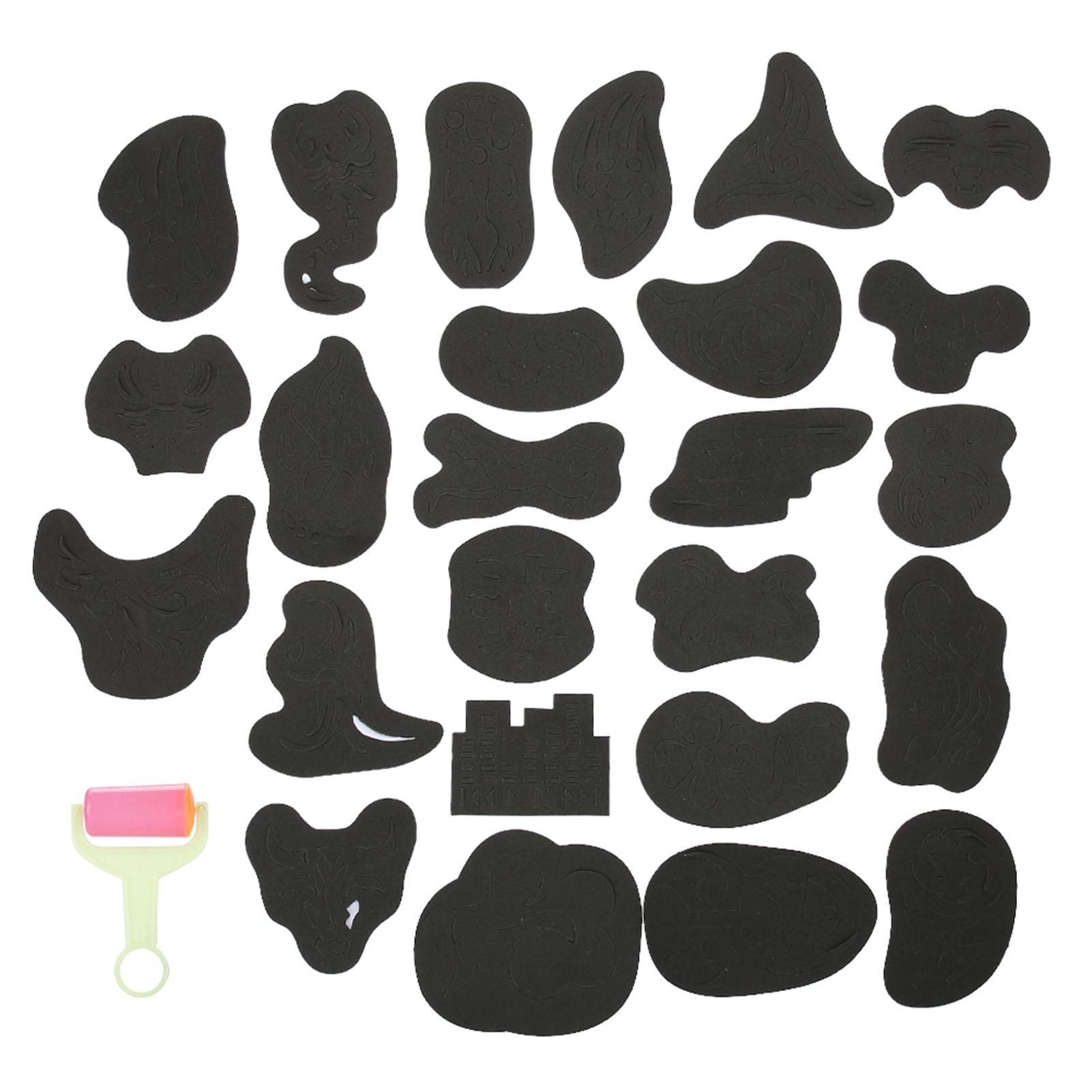 Haar-Tattoo Geschnitzte Schablone Haarstyling Färbemittel Beschichtung Tattoo-Muster Salon Friseurwerkzeuge