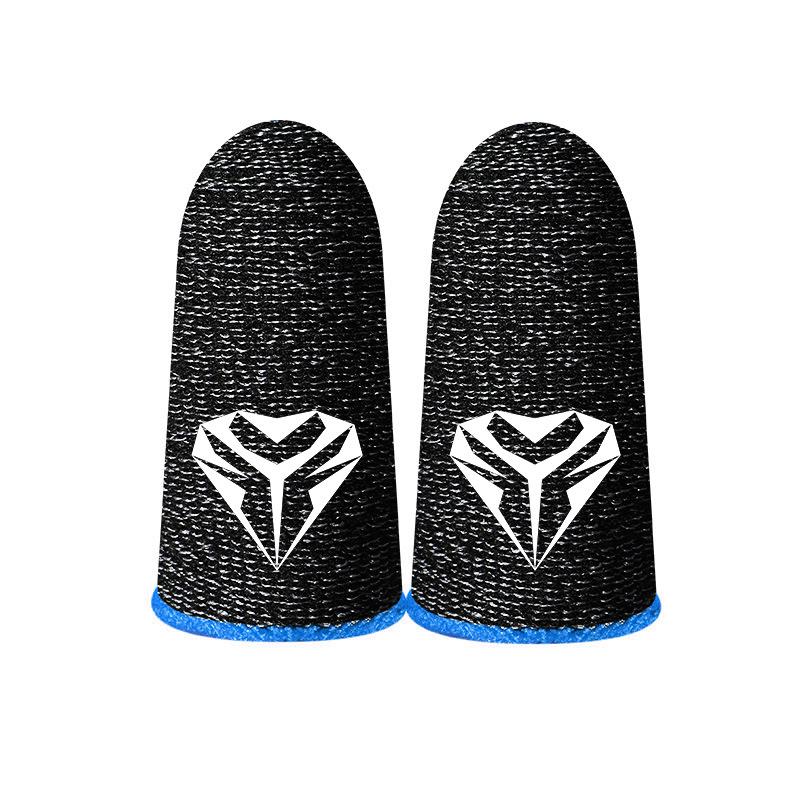 4 Stück/2 Stück Handy-Spiel-Controller Fingerspitzen-Handschuhe Handy-Spiel-Fingerspitzen-Abdeckung Schweißabweisender Fingerling für PUBG blau