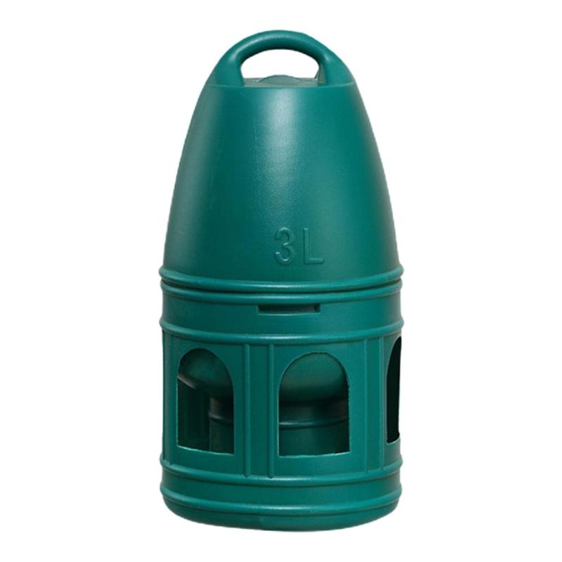 Vogeltränke für Tauben und Hühner mit Aufhängegriff 3/5L Für Haus und Voliere Wasserspender Bewässerungswerkzeug 3 grün