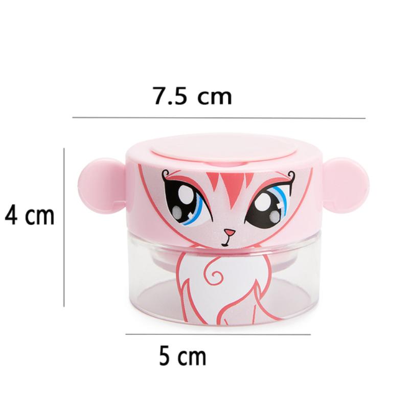 Cartoon Pille Grinder Tabletten Brecher Tragbare Medizin Dispenser Pille Container Lagerung Pulverisieren Fall rosa