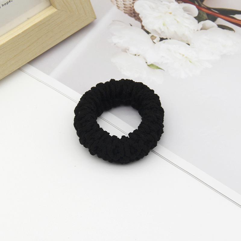 10PCS Neue Stil Dicker Verdickt Hohe Elastizität Haar Band für Mädchen Pferdeschwanz Haar Band frauen Haar Bands 10PCS schwarz