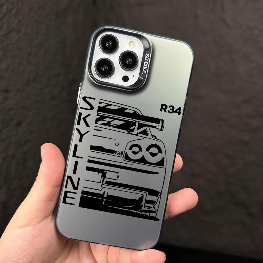 JDM Traumauto Cool Cover Handyhülle für iPhone 16 Pro 15 Pro Max 14 13 12 11 XS 14 Pro Max 16 Plus 14Pro 12Pro Softshell for iPhone 12 Pro