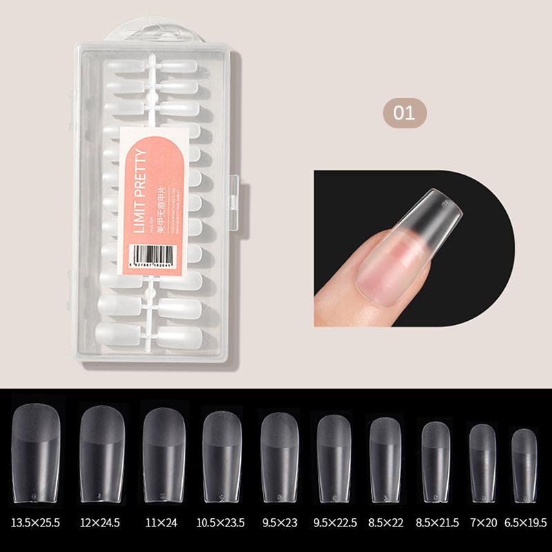 240 Stück Gel X Fake Nails Tip Press On Extension Acryl Full Cover Falscher Nagel
