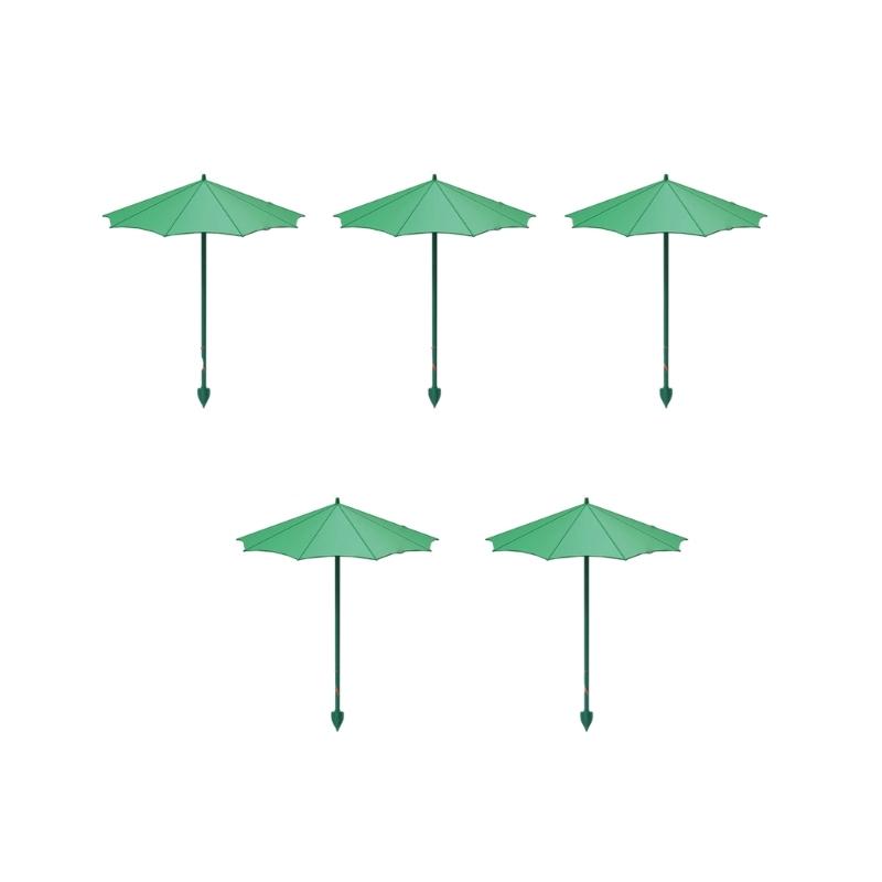 5 Stück Pflanzen-Regenschirm für Außenpflanzen Sonnenschutz-Tuch Garten-Sonnenschutz-Abdeckung Pflanzen-Sonnenschirm für Topfpflanzen grün