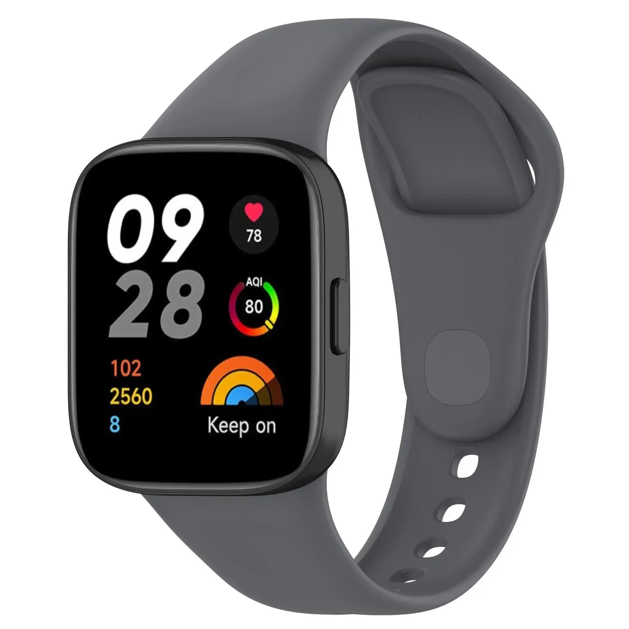 Armband für Redmi Watch 3 Original Smartwatch-Armband Silikon-Armband für Xiaomi Redmi3 Gürtel Correa For Redmi Watch 3 grau