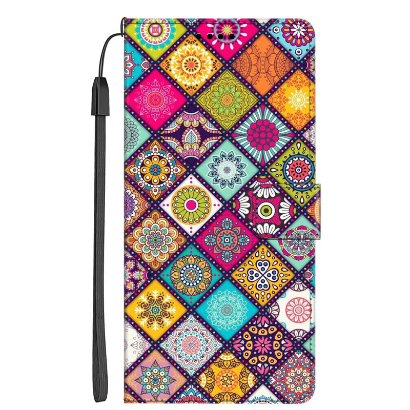 Leder Klapphüllen Für Honor 90 Lite 5G Hüllen Honor90 Portemonnaie Buch Kartenständer Schutz Bemalte Handyhüllen Für Honor 90 5G Taschen Honor 90 5G dunkelviolette