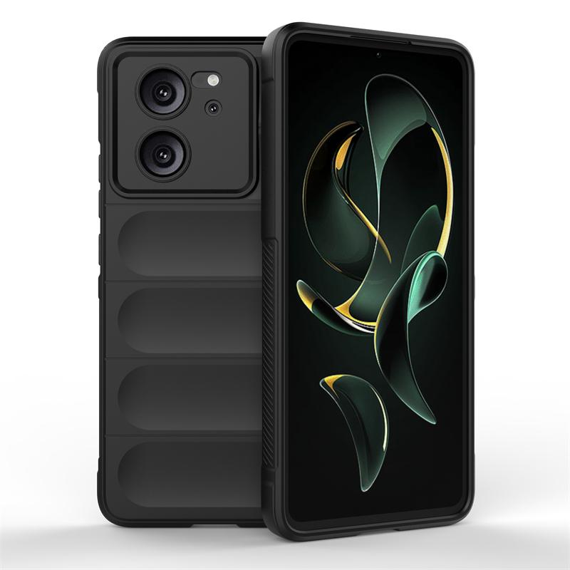 Für Xiaomi 13T Pro Hülle Silikonhülle Für Xiaomi 13T Pro Hülle Stoßfestes Gummi Telefon Schutz Für Xiaomi 13T Pro Hülle Xiaomi 13T schwarz