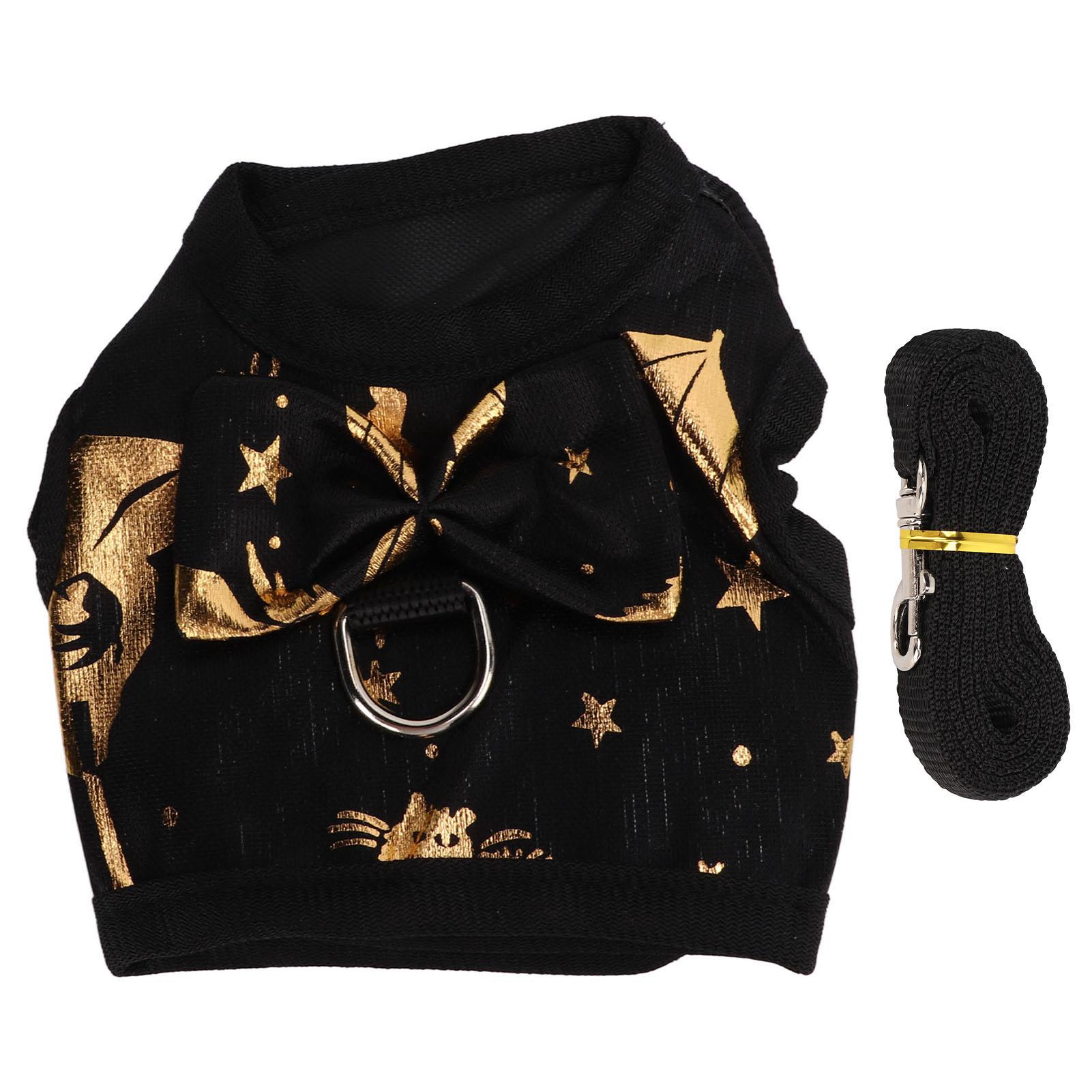 Kaninchen Geschirr Leine Verstellbar Weich Nylon Hasenweste für Kaninchen Frettchen Hase Kätzchen MeerschweinchenL L