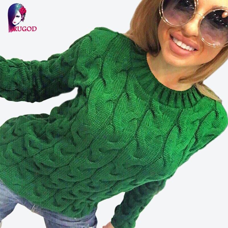 Frühling Herbst Candy Farbe Twist Pullover Frauen Herbst Winter Lange Hülse O-ansatz Pullover Pullover Weibliche Casual Strickwaren Jumper Dame One Size grün