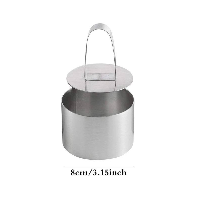 Edelstahl Mousse Ring Kuchen Form Backen Werkzeuge Küche Backformen Kuchen Formen DIY Cupcake Salat Dessert Kuchen Decorting Werkzeuge