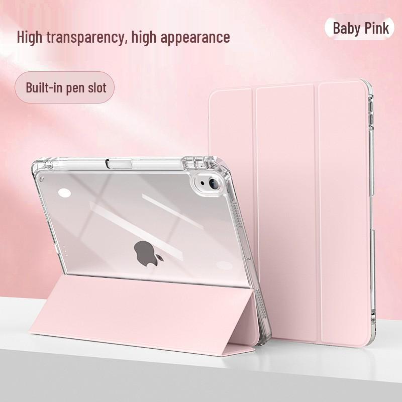 iPad 10.2/iPad 2022/Air 5 Tablet 11-Zoll Acryl Anti-Biege Schutzhülle iPad Pro 2024 (11-inch) rosa