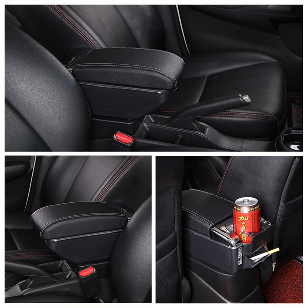 Armlehnenbox für MINI Cooper R50 R52 R53 R56 R57 R58 F55 F56 F57 Countryman R60 F60 Autozubehör Versenkbare Doppelschicht weiß/schwarz