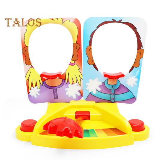 Pies ins Gesicht Spiel für Kinder Kuchen ins Gesicht Schlagmaschine Spiel für Kinder Erwachsene Lustige Familienparty Streichspielzeug Interaktives Weihnachtsspiel Double Person