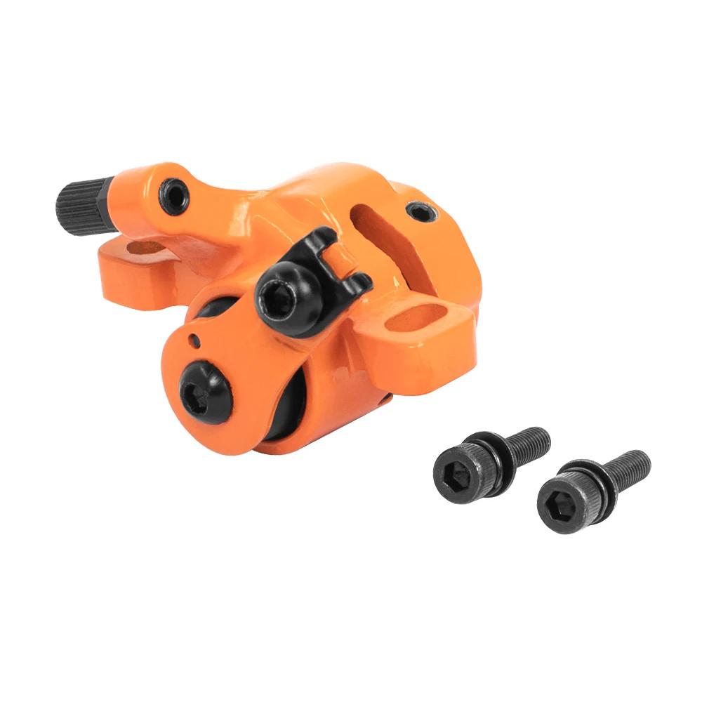 Hinterrad-Scheibenbremse für Xiaomi 4 Pro MI 3 M365 PRO 1S E-Scooter, linke Seite aus Alumium-Legierung, Bremssattel mit Schraube, Zubehör orange