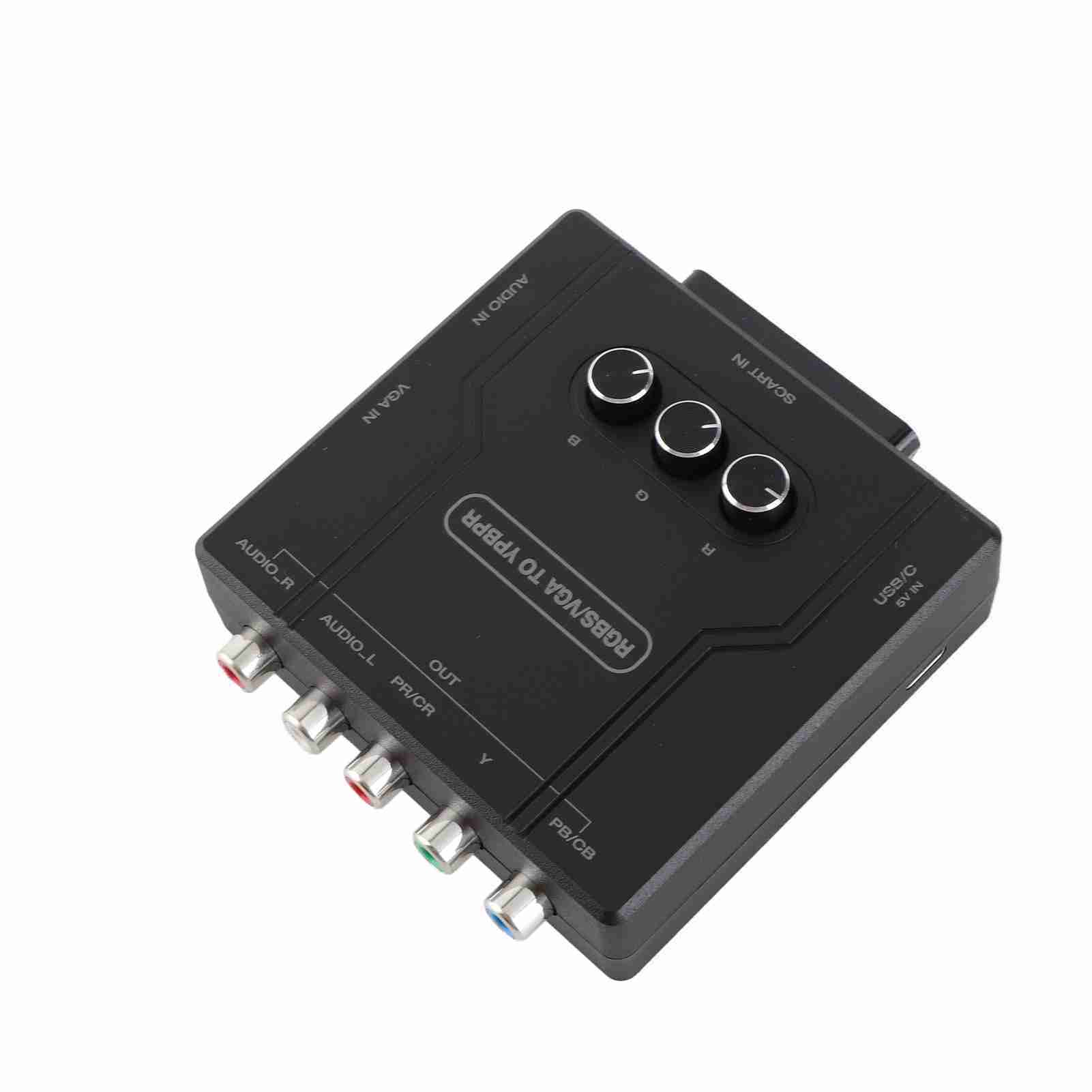 RGBS VGA SCART zu YPBPR Komponentenkonverter für SFC für N64 für Wii für MD für Saturn